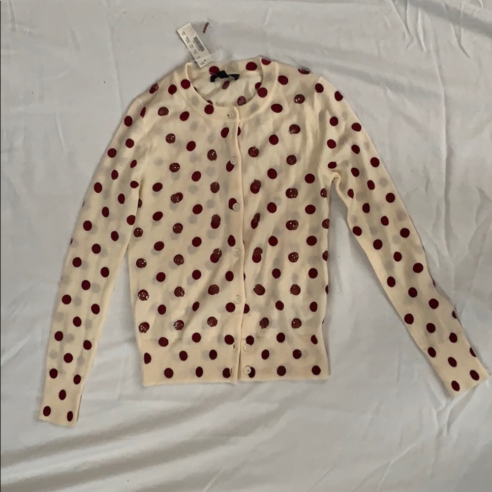 crew button up sweater